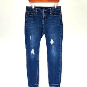 BUFFALO DAVID BITTON Women's Jess Rip & Repair Mid-Rise Skinny Jeans 8/29